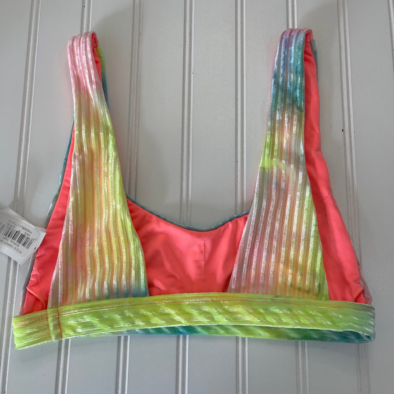 Nwt Y2k Retro Dippin Daisys Revibe Festival Top Ribbed Tie Dye Womens Small — image 4 of 7